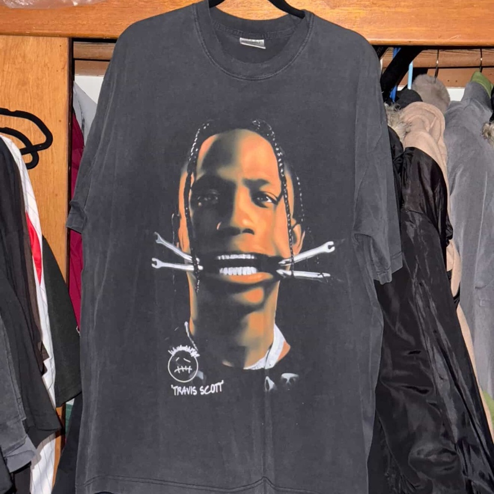 Travis Scott Charcoal Graphic Tee